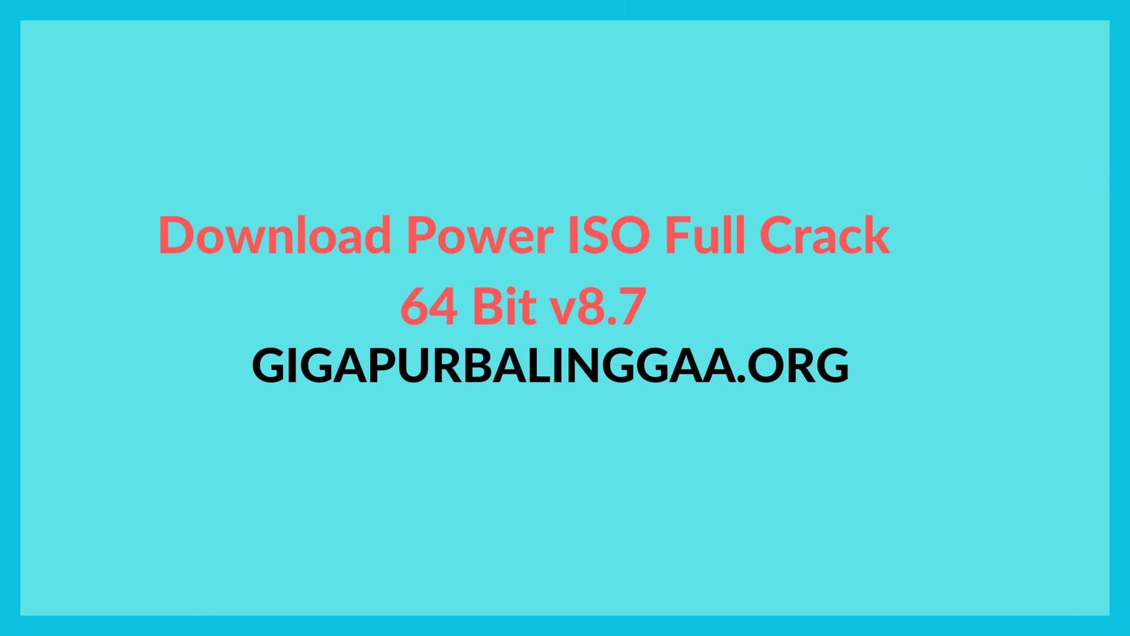 Poweriso Crack
